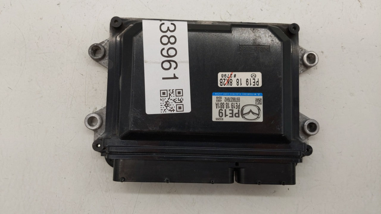 2014 Mazda 3 PCM Engine Control Computer ECU ECM PCU OEM P/N:PE19 18 881A Fits OEM Used Auto Parts - Oemusedautoparts1.com