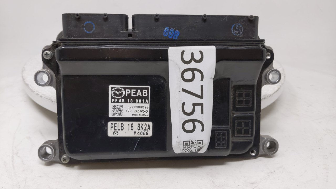 2014 Mazda 3 PCM Engine Control Computer ECU ECM PCU OEM P/N:PE AB 18 881 A Fits OEM Used Auto Parts - Oemusedautoparts1.com