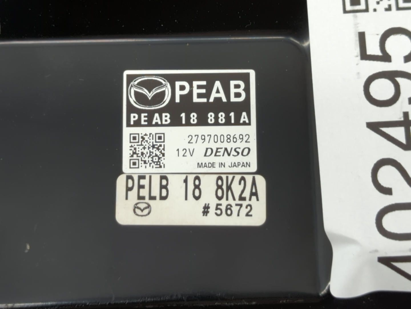 2014 Mazda 3 PCM Engine Control Computer ECU ECM PCU OEM P/N:PEDH 18 881 PEAB 18 881A, 03L 906 012 BP, PE19 18 881A Fits OEM