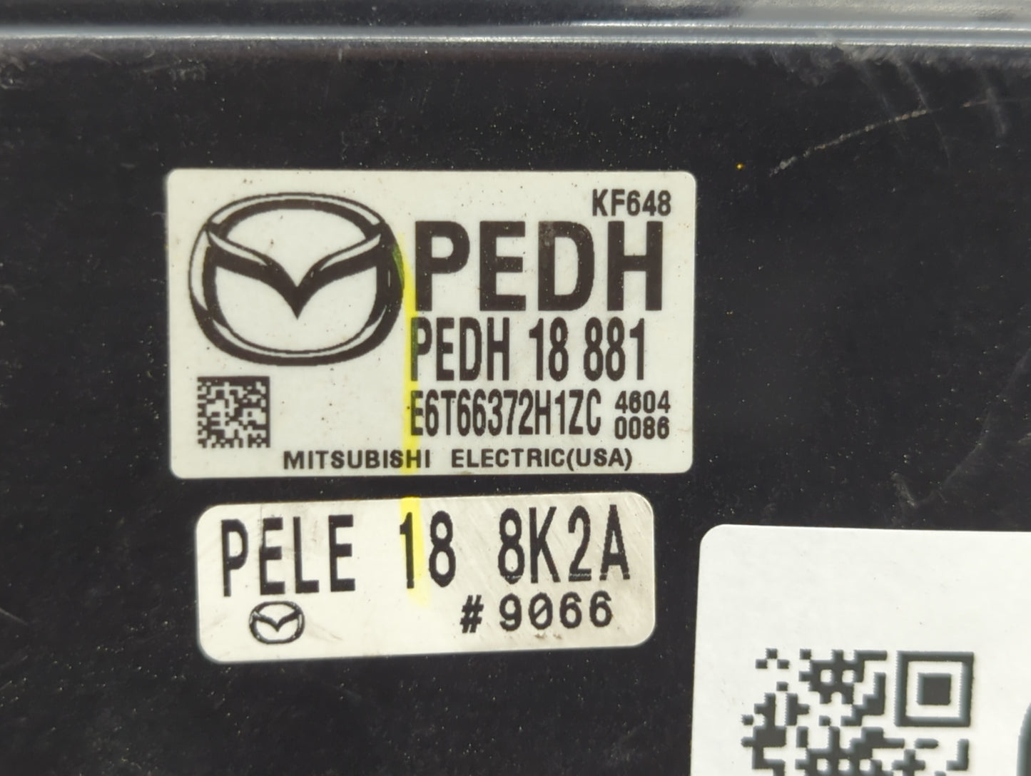 2014-2016 Mazda 3 PCM Engine Control Computer ECU ECM PCU OEM P/N:PEAB 18 881A PEDH 18 881 Fits Fits 2014 2015 2016 OEM Used