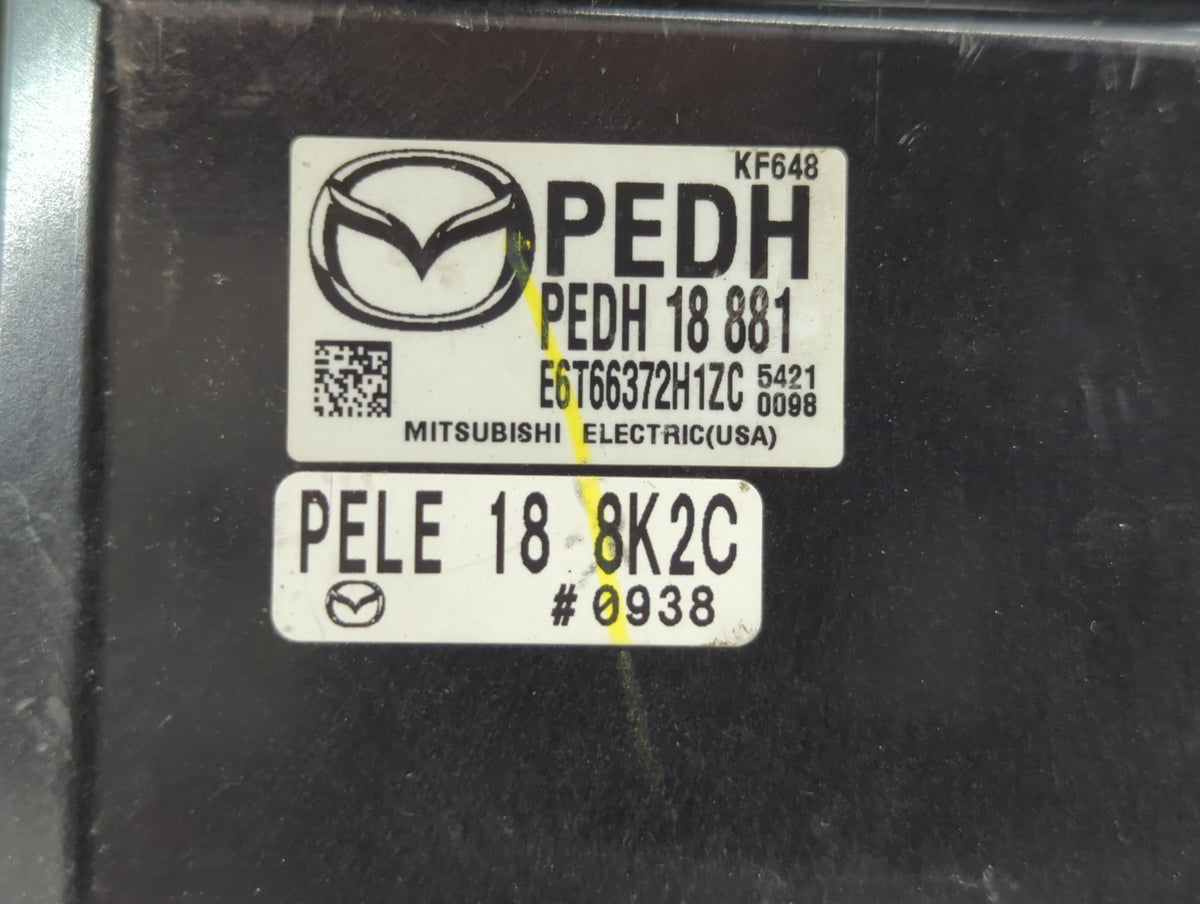 2014-2016 Mazda 3 PCM Engine Control Computer ECU ECM PCU OEM P/N:PEDH 18 881 PE19 18 881A Fits 2014 2015 2016 OEM Used Auto