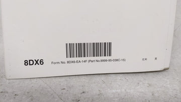 2015 Mazda 3 Owners Manual Book Guide OEM Used Auto Parts