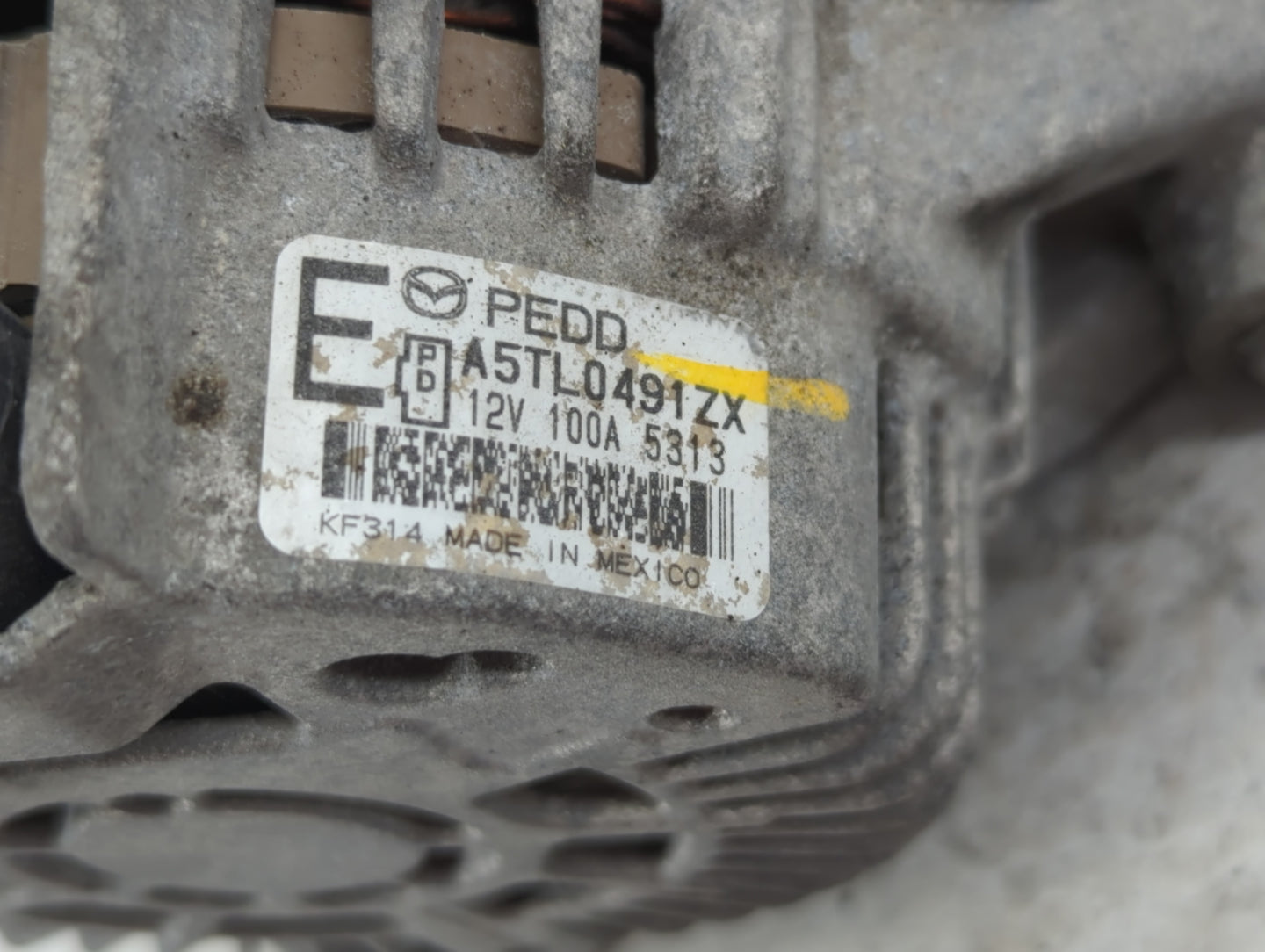 2014-2017 Mazda 3 Alternator Replacement Generator Charging Assembly Engine OEM P/N:A5TL0491ZX Fits Fits 2013 2014 2015 2016