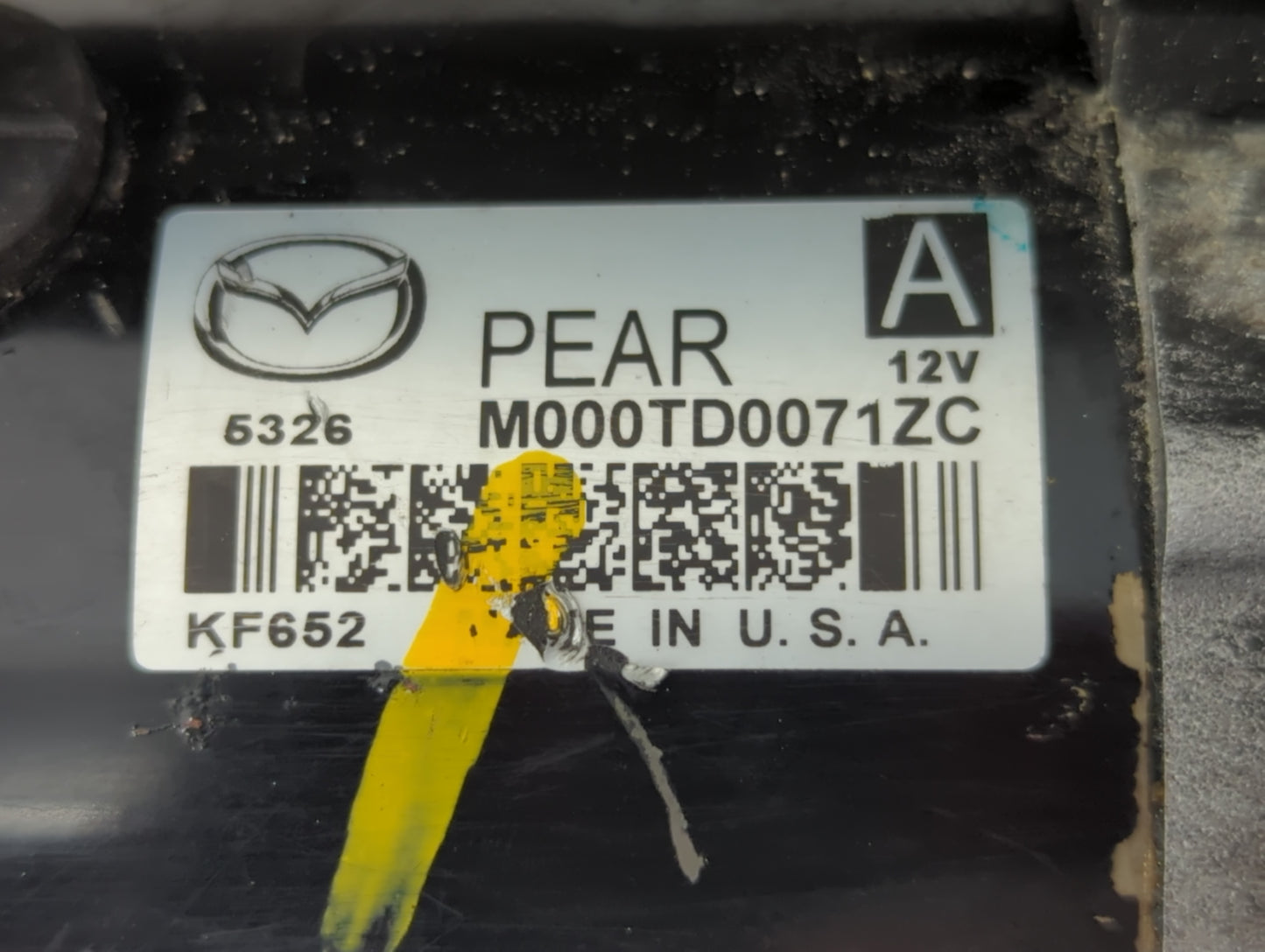 2012-2022 Mazda 3 Car Starter Motor Solenoid OEM P/N:M000TD0071ZC Fits Fits 2012 2013 2014 2015 2016 2017 2018 2019 2020 202