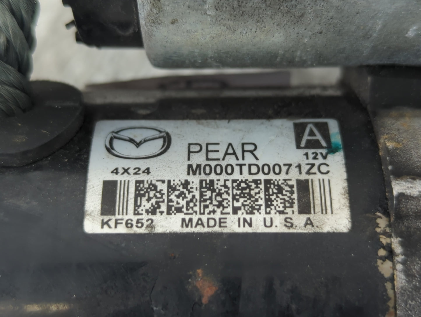 2012-2022 Mazda 3 Car Starter Motor Solenoid OEM P/N:M000TD0071ZC Fits Fits 2012 2013 2014 2015 2016 2017 2018 2019 2020 202