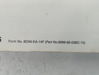 2015 Mazda 3 Owners Manual Book Guide P/N:9999-95-038C-15 OEM Used Auto Parts - Oemusedautoparts1.com