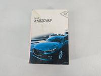 2015 Mazda 3 Owners Manual Book Guide P/N:9999-EC-038C-15 OEM Used Auto Parts - Oemusedautoparts1.com