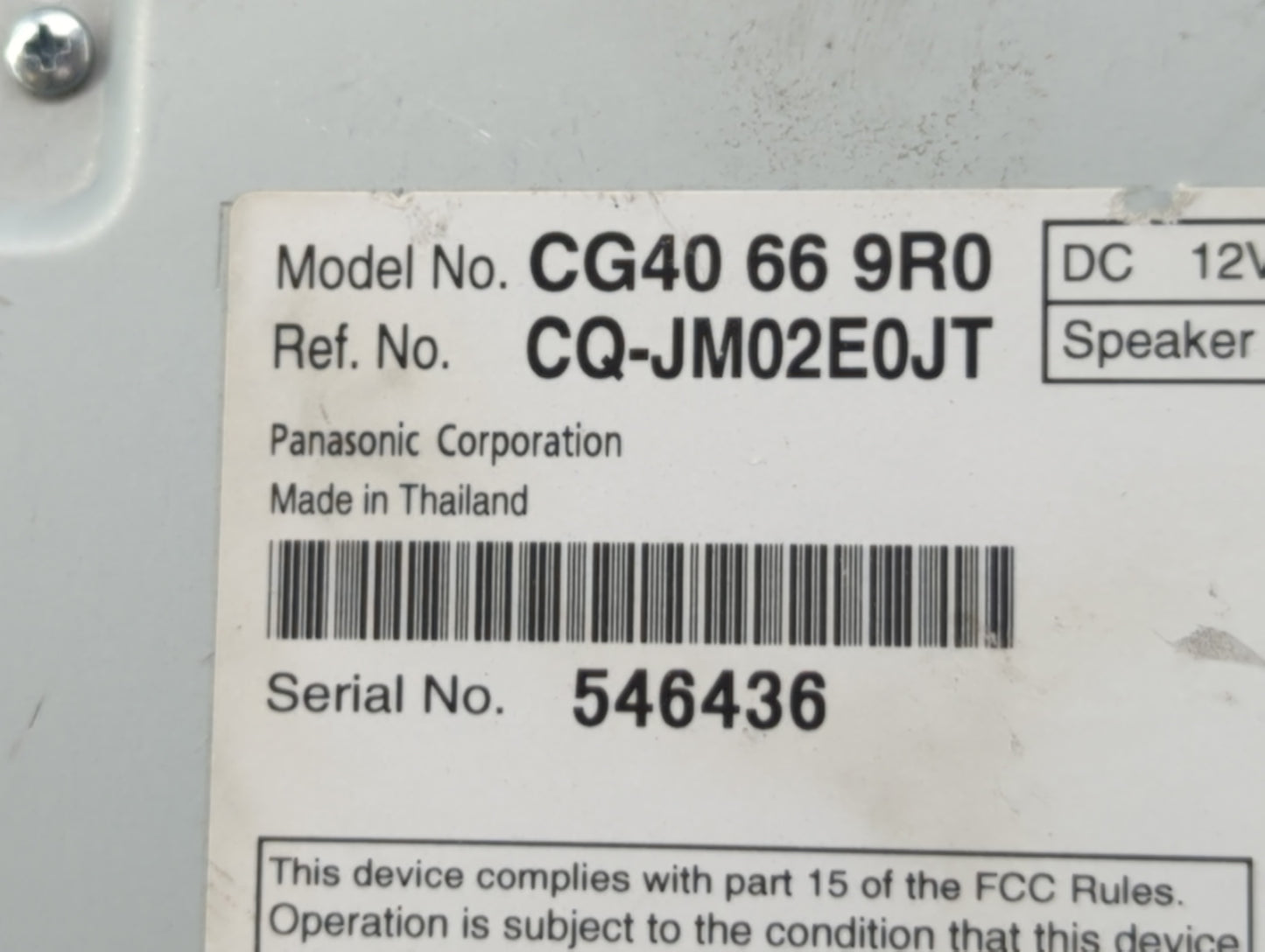 2013-2017 Mazda 5 Am Fm Cd Player Radio Receiver - Oemusedautoparts1.com