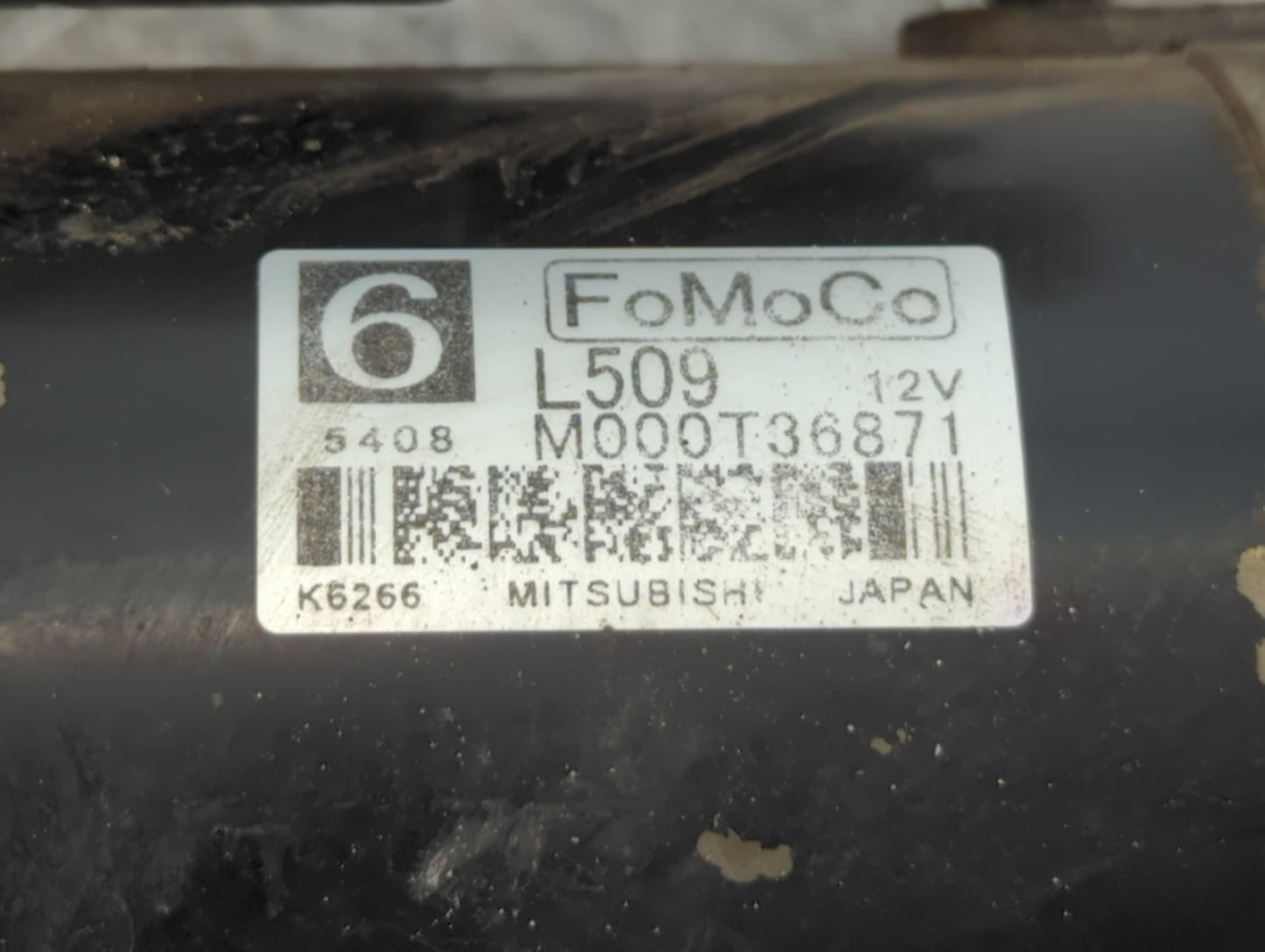 2013-2017 Mazda 5 Car Starter Motor Solenoid OEM P/N:M000T36871 Fits Fits 2013 2014 2015 2016 2017 OEM Used Auto Parts - Oem