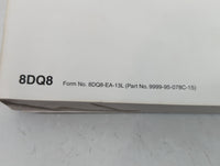 2015 Mazda 6 Owners Manual Book Guide P/N:9999-95-078C-15 OEM Used Auto Parts - Oemusedautoparts1.com