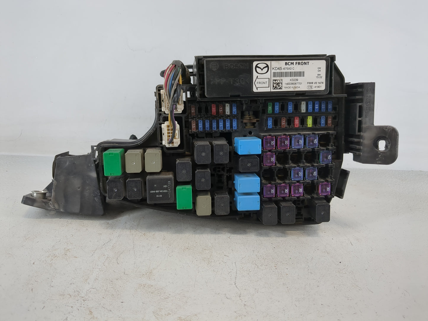 2014-2016 Mazda 6 Fusebox Fuse Box Panel Relay Module P/N:KD45-675X0 Fits Fits 2014 2015 2016 OEM Used Auto Parts - Oemuseda