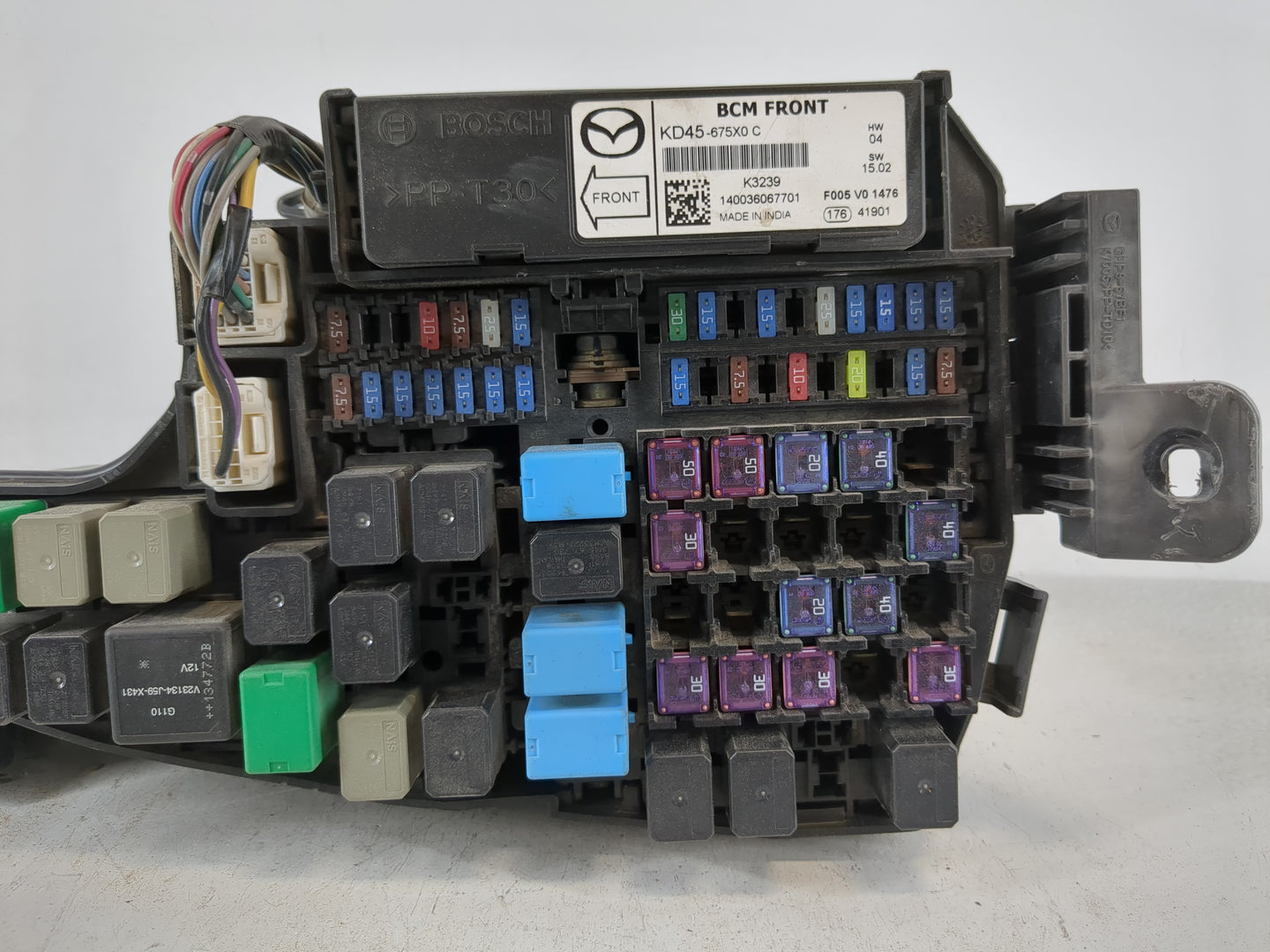 2014-2016 Mazda 6 Fusebox Fuse Box Panel Relay Module P/N:KD45-675X0 Fits Fits 2014 2015 2016 OEM Used Auto Parts - Oemuseda