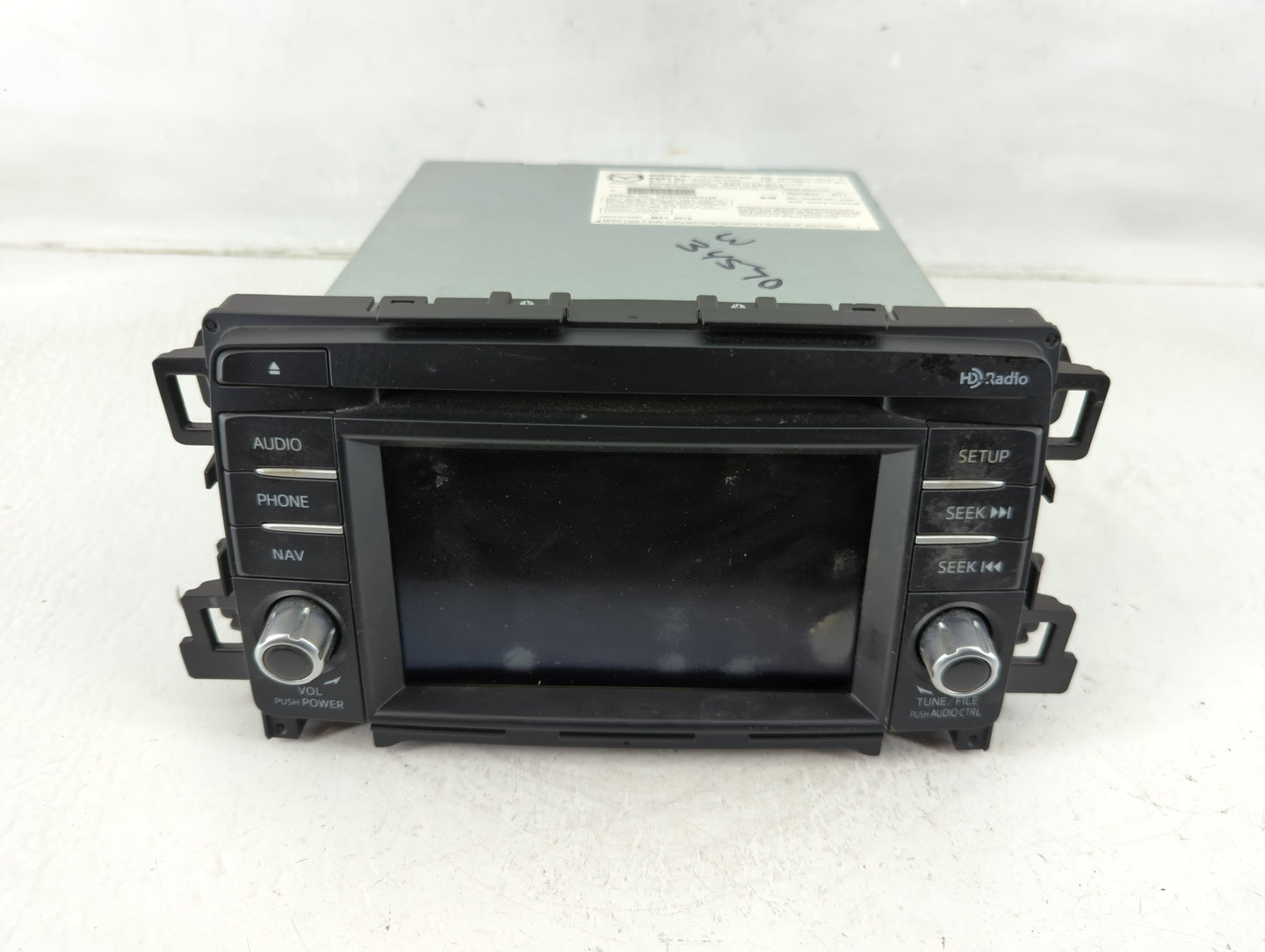 2014-2015 Mazda 6 Radio AM FM Cd Player Receiver Replacement P/N:GJS2 66 DV0C Fits Fits 2014 2015 OEM Used Auto Parts - Oemu
