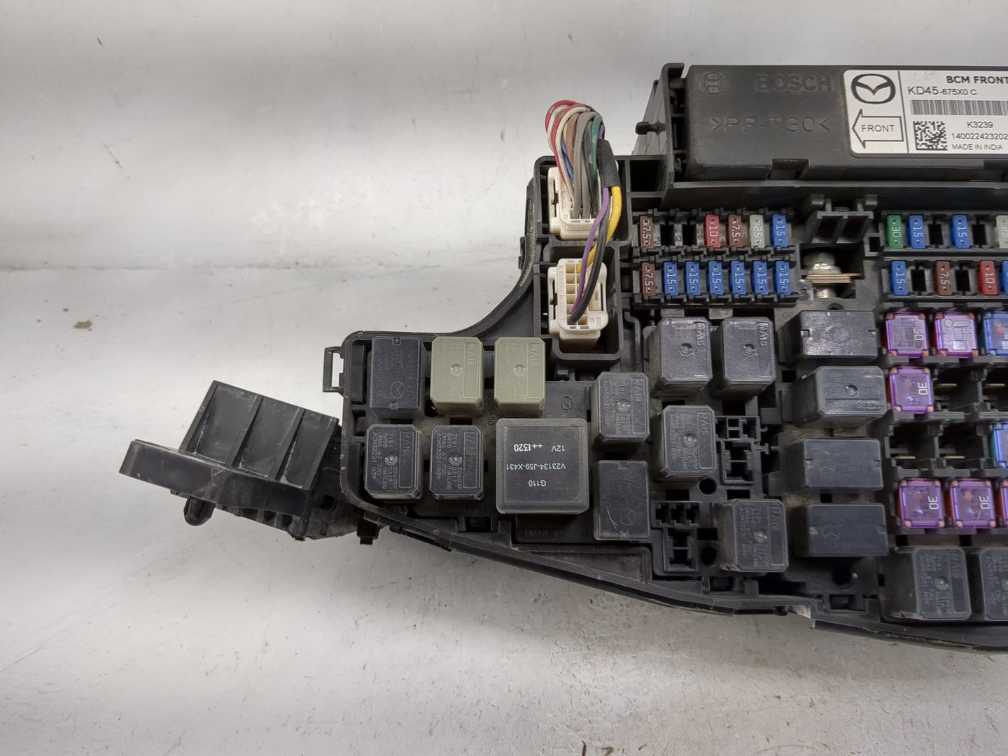 2015 Mazda 6 Fusebox Fuse Box Panel Relay Module P/N:KD45-675X0 C KD45675X0C Fits Fits 2014 2016 OEM Used Auto Parts - Oemus