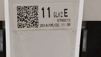 2014 Mazda 6 Instrument Cluster Speedometer Gauges P/N:11GLK2E Fits OEM Used Auto Parts - Oemusedautoparts1.com