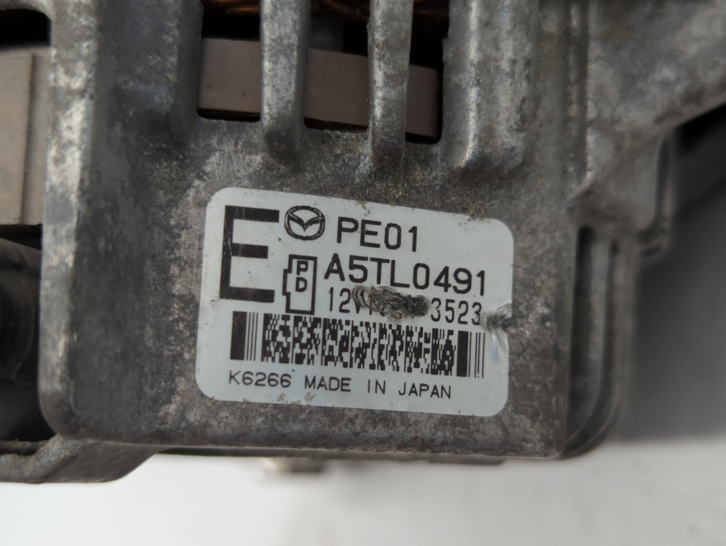 2014 Mazda 6 Alternator Replacement Generator Charging Assembly Engine OEM P/N:PEDD A5TL0491 P53N A5T J0591 AX Fits Fits 201