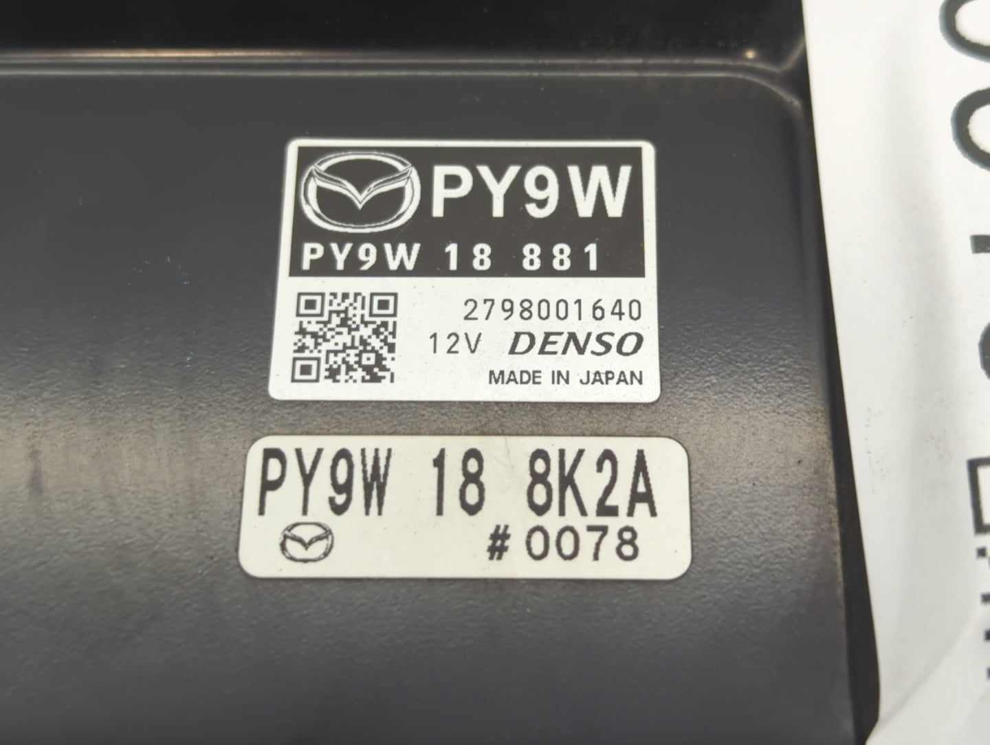 2014-2016 Mazda 6 PCM Engine Control Computer ECU ECM PCU OEM P/N:PY1J 18 881E PY9T 18 881A, PY9W 18 881 Fits Fits 2014 2015