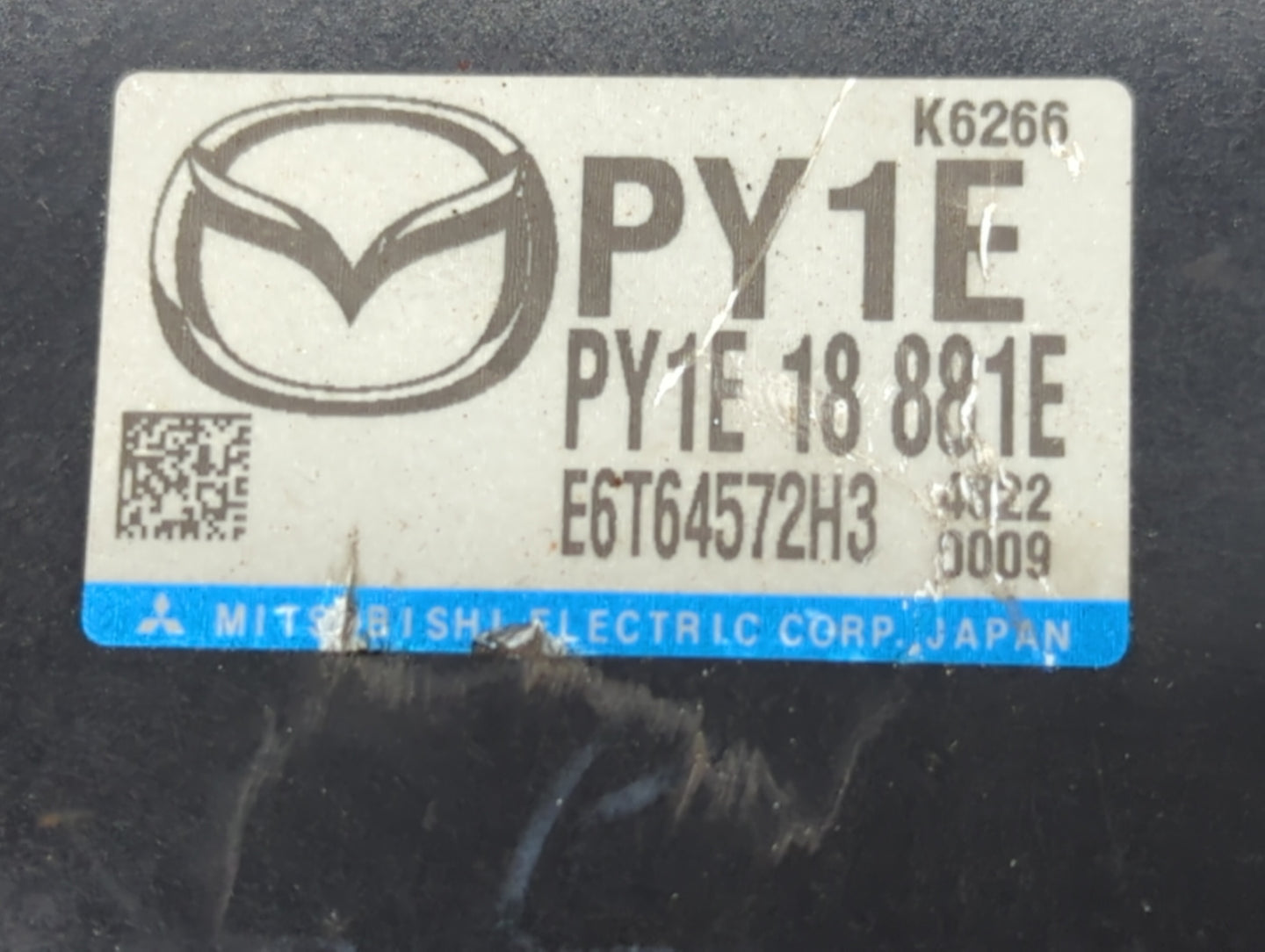 2014-2016 Mazda 6 PCM Engine Control Computer ECU ECM PCU OEM P/N:PY1E 18 881E PY1E 18 881B, PY1E 18 881A Fits Fits 2014 201