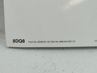 2015 Mazda 6 Owners Manual Book Guide P/N:9999-95-078C OEM Used Auto Parts - Oemusedautoparts1.com