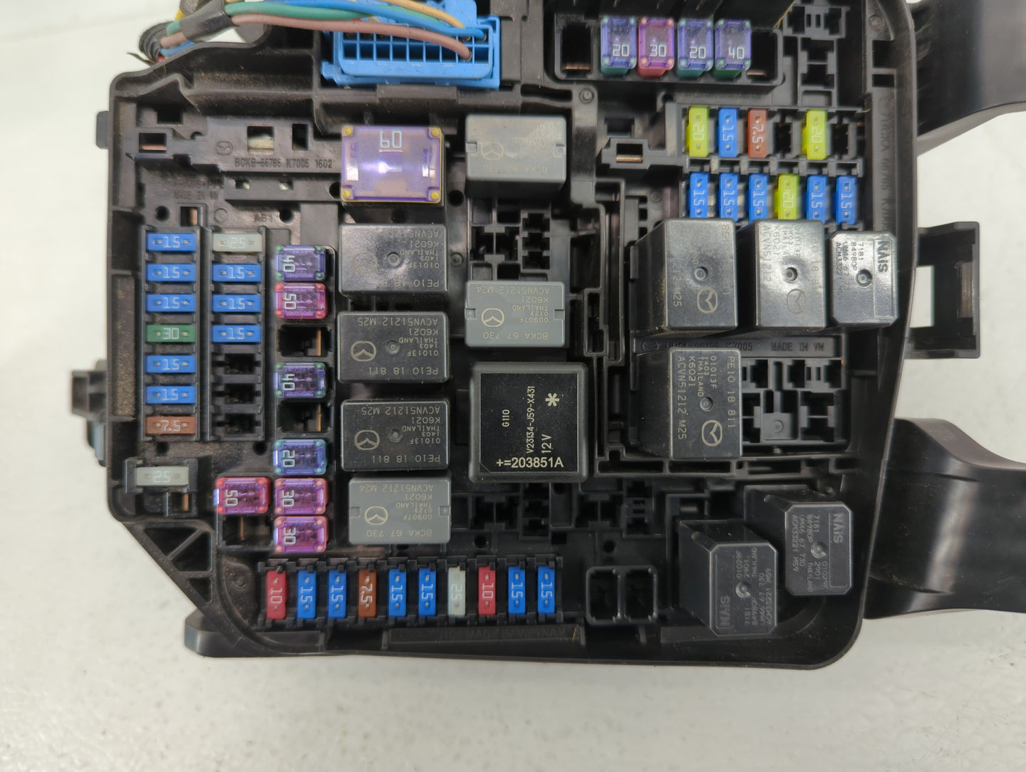 2014-2016 Mazda 6 Fusebox Fuse Box Panel Relay Module P/N:BCKB-66765 K7005 Fits Fits 2014 2015 2016 OEM Used Auto Parts - Oe