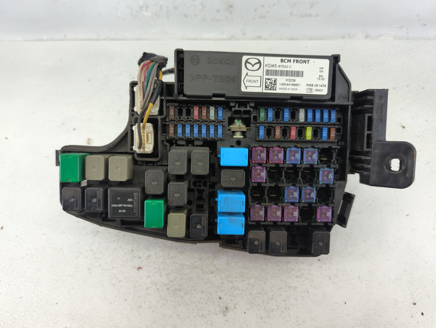 2014-2016 Mazda 6 Fusebox Fuse Box Panel Relay Module P/N:KD45 66760 K7005 Fits Fits 2014 2015 2016 OEM Used Auto Parts - Oe