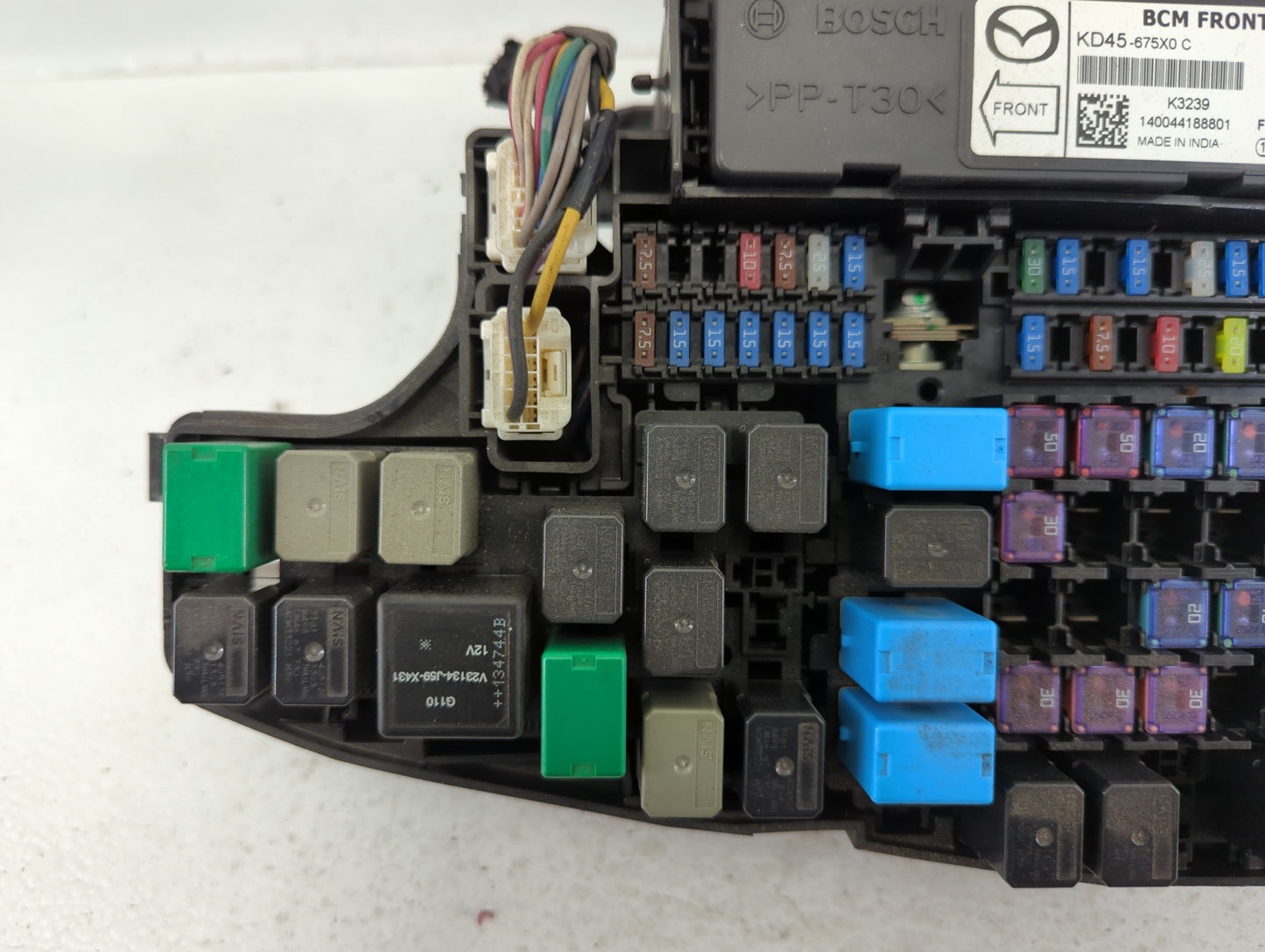 2014-2016 Mazda 6 Fusebox Fuse Box Panel Relay Module P/N:KD45 66760 K7005 Fits Fits 2014 2015 2016 OEM Used Auto Parts - Oe