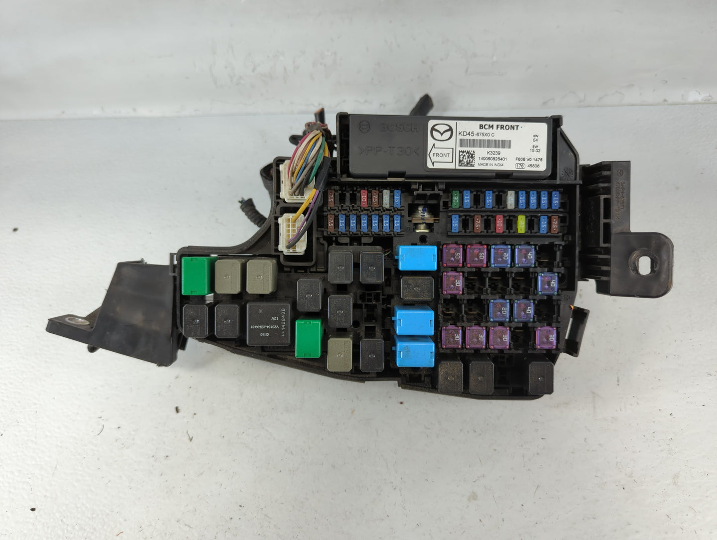 2014-2016 Mazda 6 Fusebox Fuse Box Panel Relay Module P/N:KD45 66760 K7005 Fits Fits 2014 2015 2016 OEM Used Auto Parts - Oe