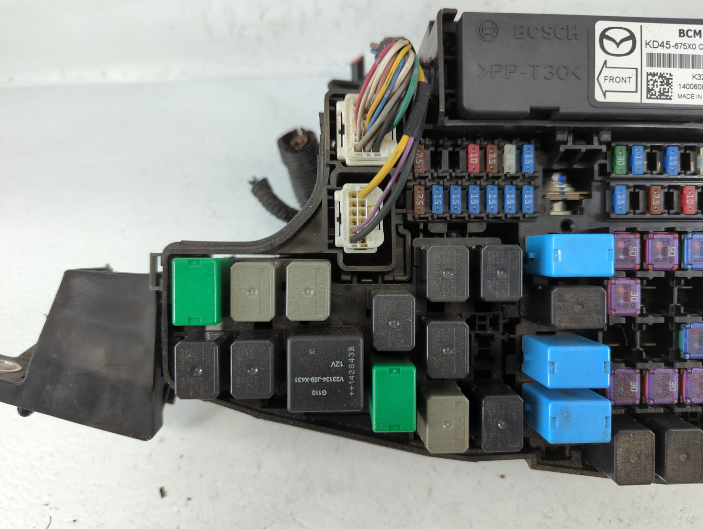 2014-2016 Mazda 6 Fusebox Fuse Box Panel Relay Module P/N:KD45 66760 K7005 Fits Fits 2014 2015 2016 OEM Used Auto Parts - Oe