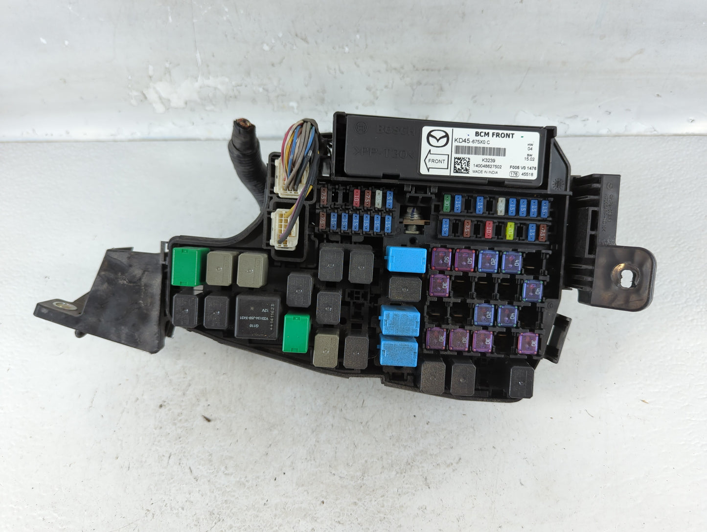 2014-2016 Mazda 6 Fusebox Fuse Box Panel Relay Module P/N:KD45 66760 K7005 Fits Fits 2014 2015 2016 OEM Used Auto Parts - Oe