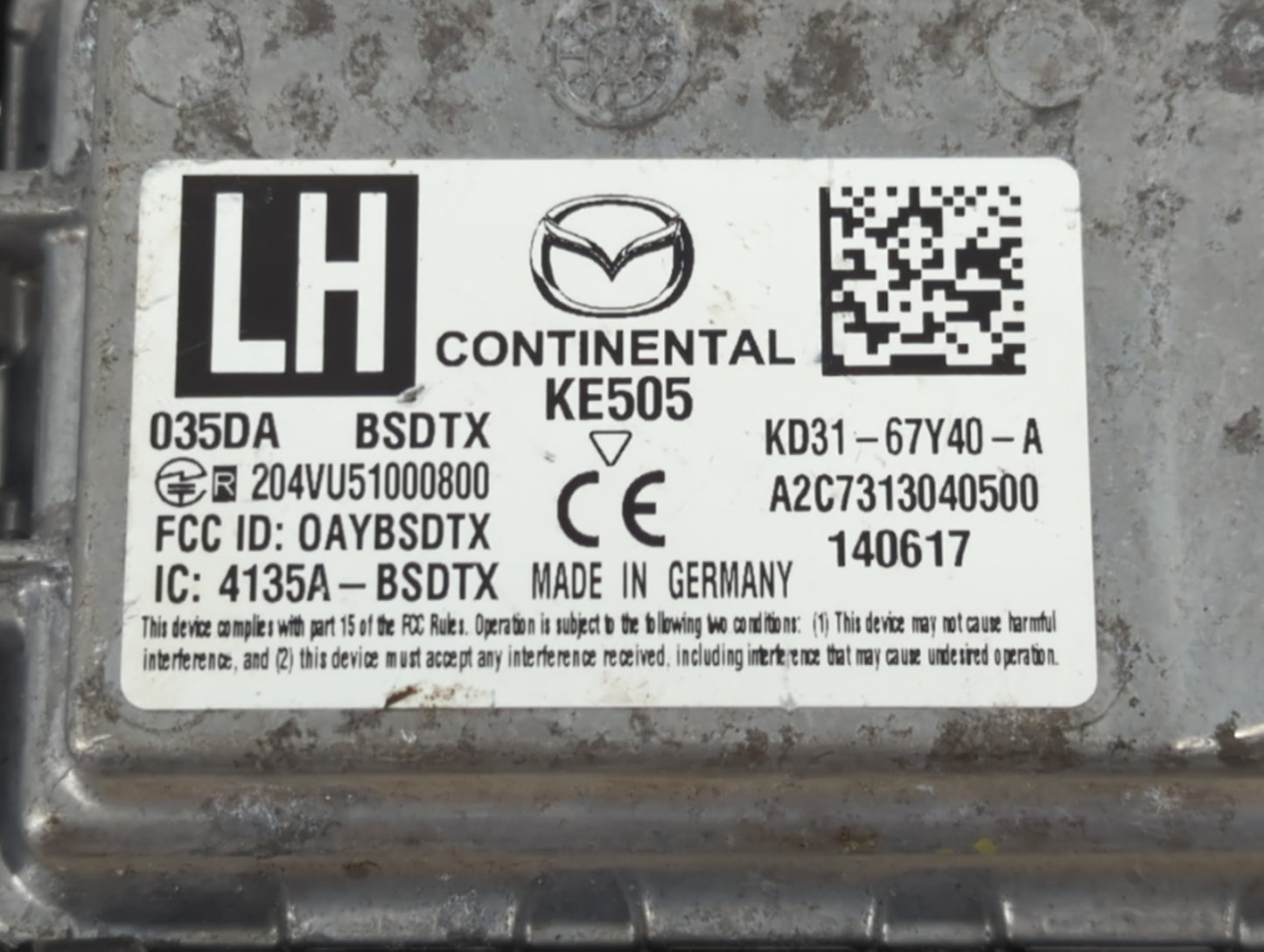 2013-2015 Mazda Cx-5 Chassis Control Module Ccm Bcm Body Control - Oemusedautoparts1.com