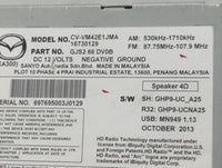 2013-2016 Mazda Cx-5 Radio AM FM Cd Player Receiver Replacement P/N:GJ52 66 DV0A Fits Fits 2013 2014 2015 2016 OEM Used Auto