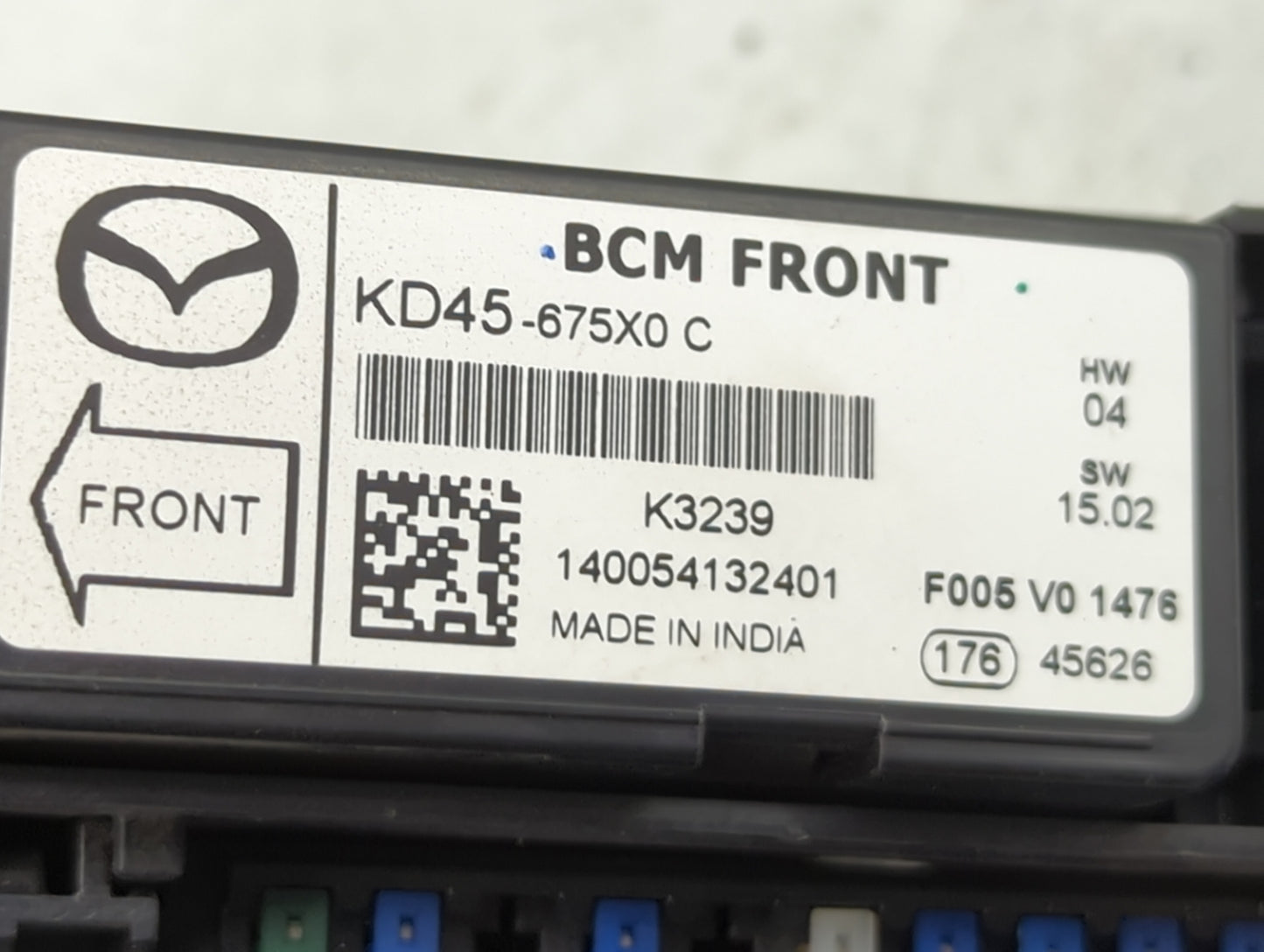2013-2022 Mazda Cx-5 Fusebox Fuse Box Panel Relay Module P/N:KD45-675X0 Fits OEM Used Auto Parts - Oemusedautoparts1.com