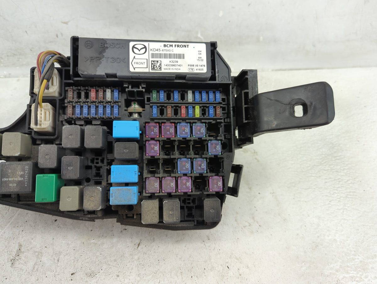 2013-2022 Mazda Cx-5 Fusebox Fuse Box Panel Relay Module P/N:KD45-675X0 Fits OEM Used Auto Parts - Oemusedautoparts1.com