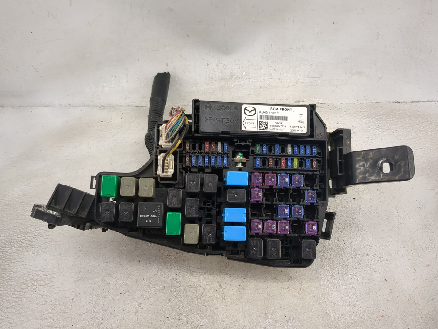2013-2022 Mazda Cx-5 Fusebox Fuse Box Panel Relay Module P/N:KD45-675X0 C KD45675X0C Fits OEM Used Auto Parts - Oemusedautop