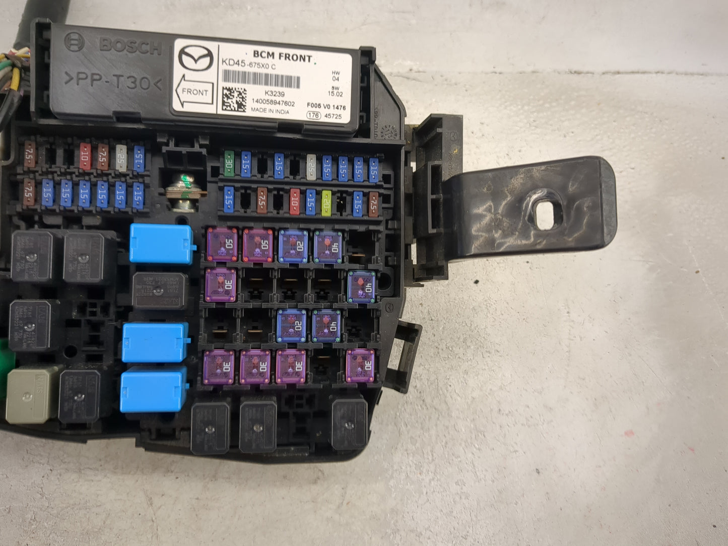 2013-2022 Mazda Cx-5 Fusebox Fuse Box Panel Relay Module P/N:KD45-675X0 C KD45675X0C Fits OEM Used Auto Parts - Oemusedautop