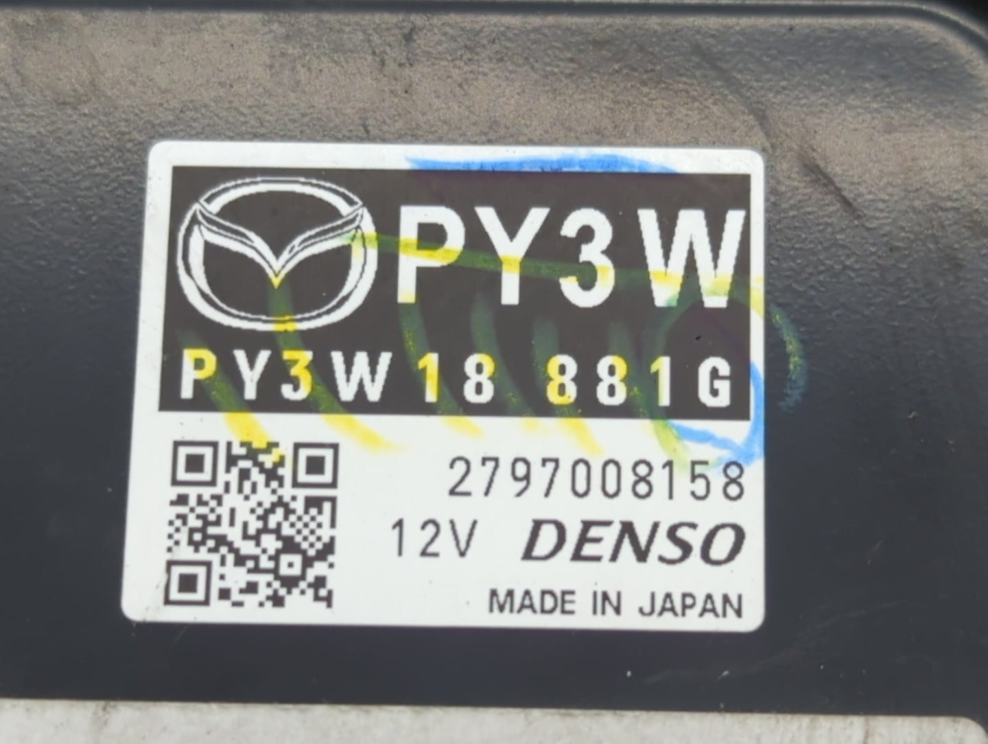 2014-2015 Mazda Cx-5 PCM Engine Control Computer ECU ECM PCU OEM P/N:PY3W 18 881C PY2V 18 881F, PY3W 18 881G Fits Fits 2014 