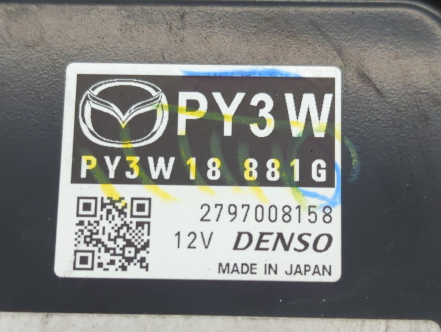 2014-2015 Mazda Cx-5 PCM Engine Control Computer ECU ECM PCU OEM P/N:PY3W 18 881C PY2V 18 881F, PY3W 18 881G Fits Fits 2014 