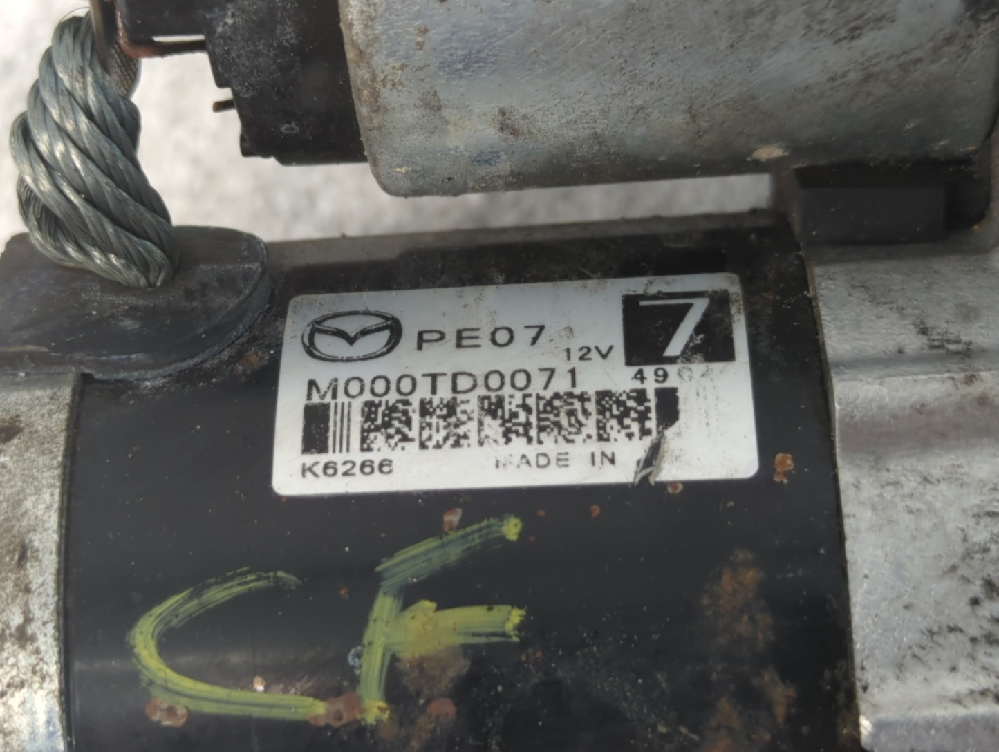 2013-2017 Mazda Cx-5 Car Starter Motor Solenoid OEM P/N:M000TD0071 Fits OEM Used Auto Parts - Oemusedautoparts1.com