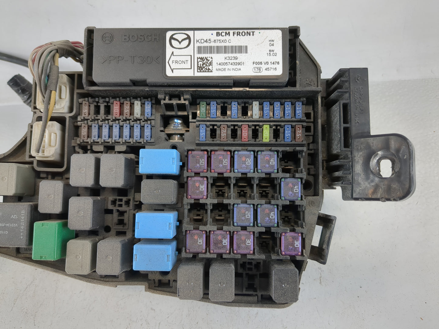 2013-2015 Mazda Cx-9 Fusebox Fuse Box Panel Relay Module P/N:KD45-675X0 Fits Fits 2013 2014 2015 OEM Used Auto Parts - Oemus