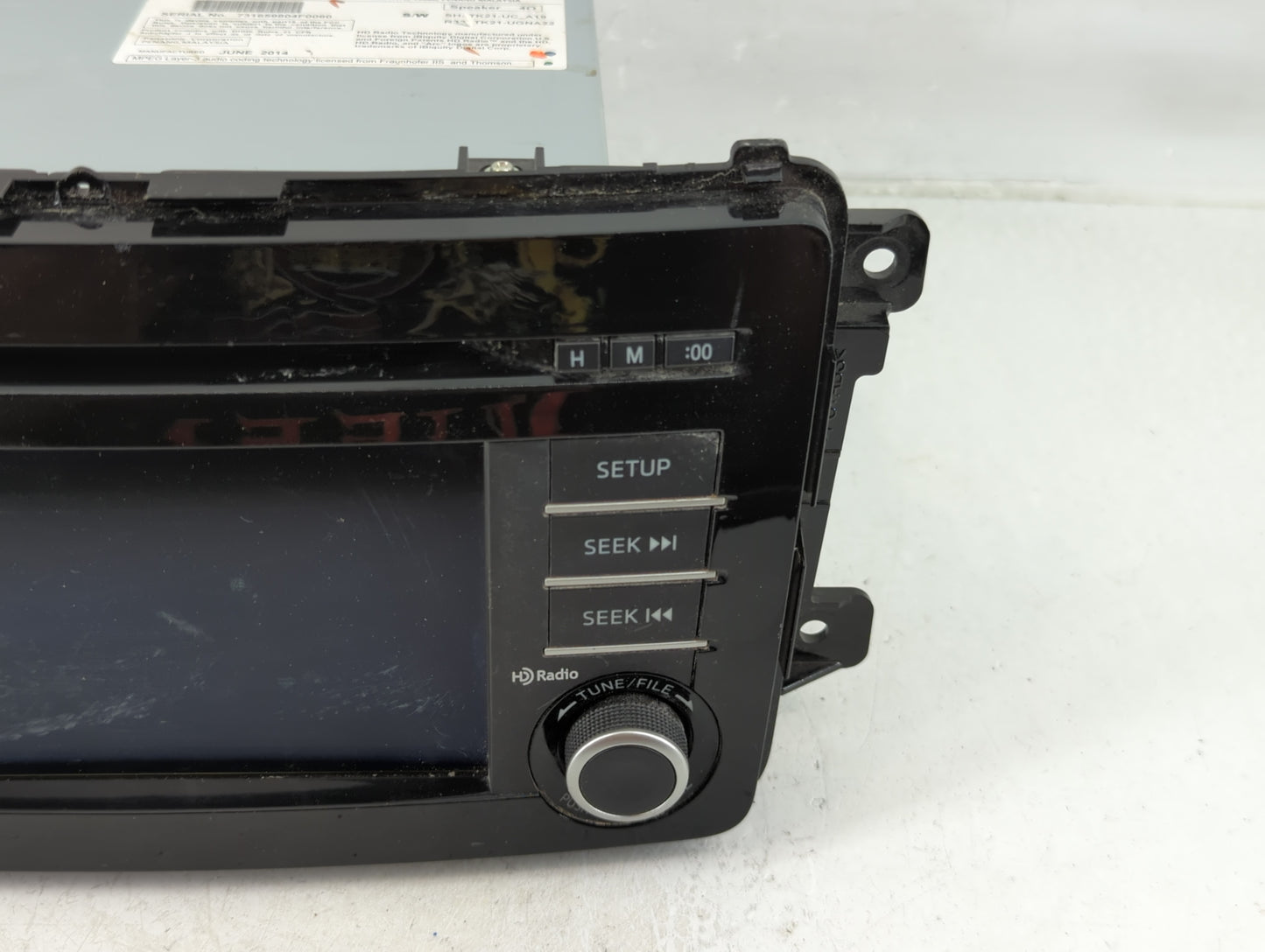 2013-2015 Mazda Cx-9 Radio AM FM Cd Player Receiver Replacement P/N:TK21 66 DV0C Fits Fits 2013 2014 2015 OEM Used Auto Part