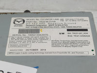 2013-2015 Mazda Cx-9 Radio AM FM Cd Player Receiver Replacement P/N:TK2266DV0B Fits Fits 2013 2014 2015 OEM Used Auto Parts 