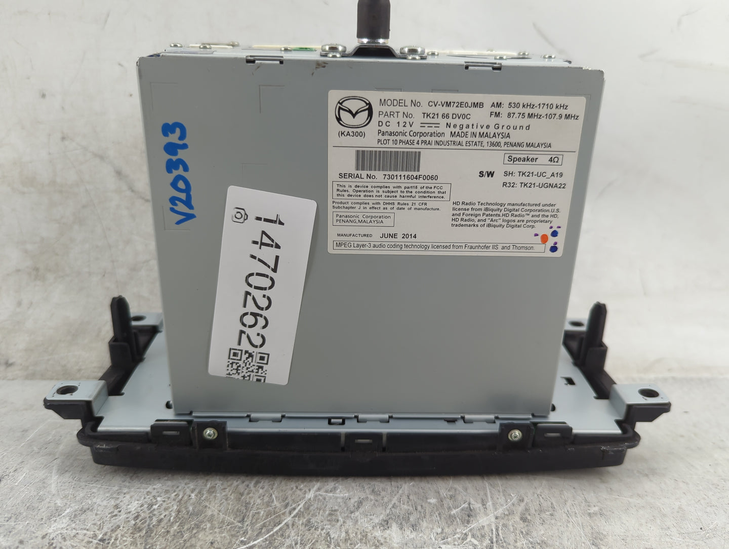 2013-2015 Mazda Cx-9 Information Display Screen 1470262 - Oemusedautoparts1.com