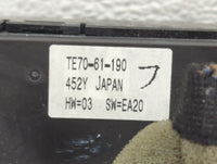 2010-2015 Mazda Cx-9 Climate Control Module Temperature AC/Heater Replacement P/N:TE70-61-190 Fits OEM Used Auto Parts - Oem