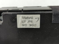 2015 Mazda Cx-9 Climate Control Module Temperature AC/Heater Replacement P/N:TE70-61-190 Fits OEM Used Auto Parts - Oemuseda