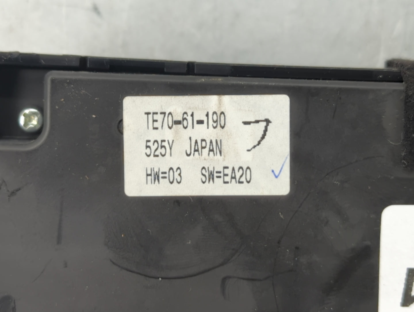 2010-2015 Mazda Cx-9 Climate Control Module Temperature AC/Heater Replacement P/N:TE70-61-190 Fits OEM Used Auto Parts - Oem