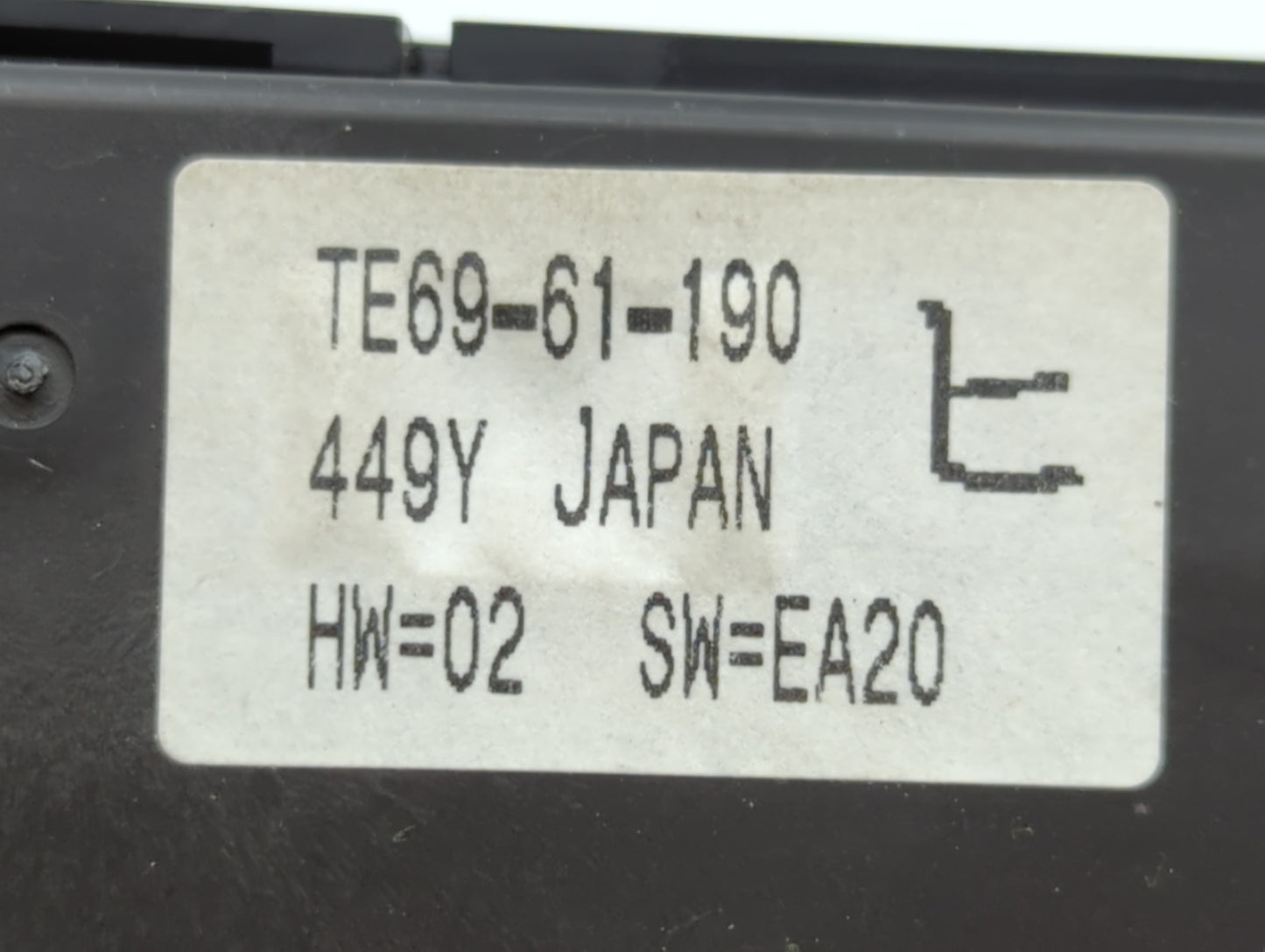 2010-2015 Mazda Cx-9 Climate Control Module Temperature AC/Heater Replacement P/N:TE69-61 190 Fits OEM Used Auto Parts - Oem