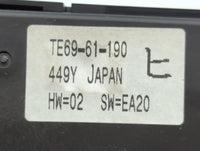 2010-2015 Mazda Cx-9 Climate Control Module Temperature AC/Heater Replacement P/N:TE69-61 190 Fits OEM Used Auto Parts - Oem
