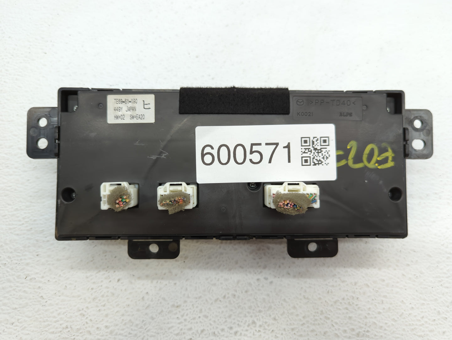 2010-2015 Mazda Cx-9 Climate Control Module Temperature AC/Heater Replacement P/N:TE69-61 190 Fits OEM Used Auto Parts - Oem