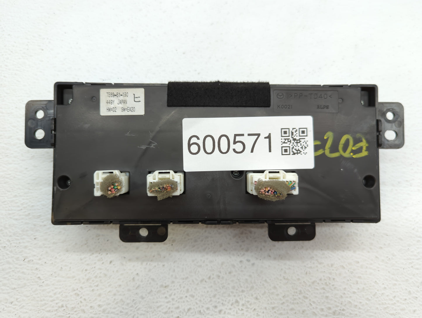 2010-2015 Mazda Cx-9 Climate Control Module Temperature AC/Heater Replacement P/N:TE69-61 190 Fits OEM Used Auto Parts - Oem
