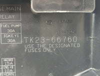 2013-2015 Mazda Cx-9 Fusebox Fuse Box Panel Relay Module P/N:TK23-66760 Fits Fits 2013 2014 2015 OEM Used Auto Parts - Oemus